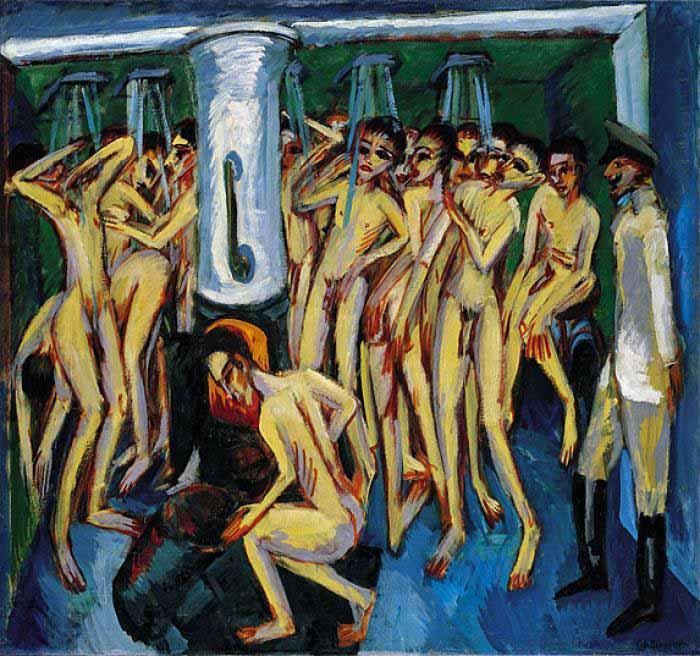 Ernst Ludwig Kirchner The soldier bath or Artillerymen China oil painting art